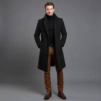 Men's Elegant Longline Coat