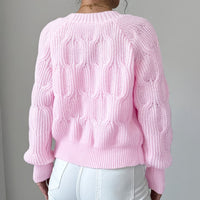 Soft Bow-Detail Long Sleeve Cardigan