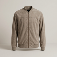 PLUXSTYLE::numise::mens-regular-fit-zip-parka::pack-khaki