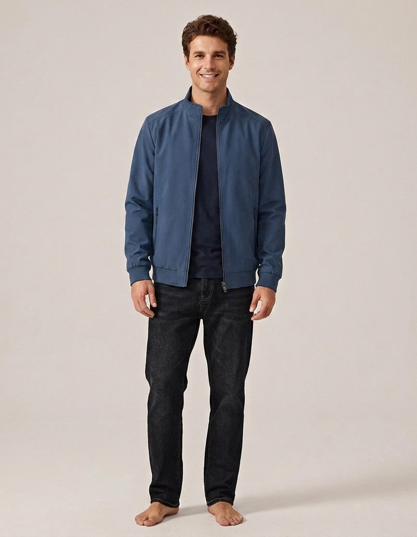 PLUXSTYLE::numise::mens-zip-front-parka::front