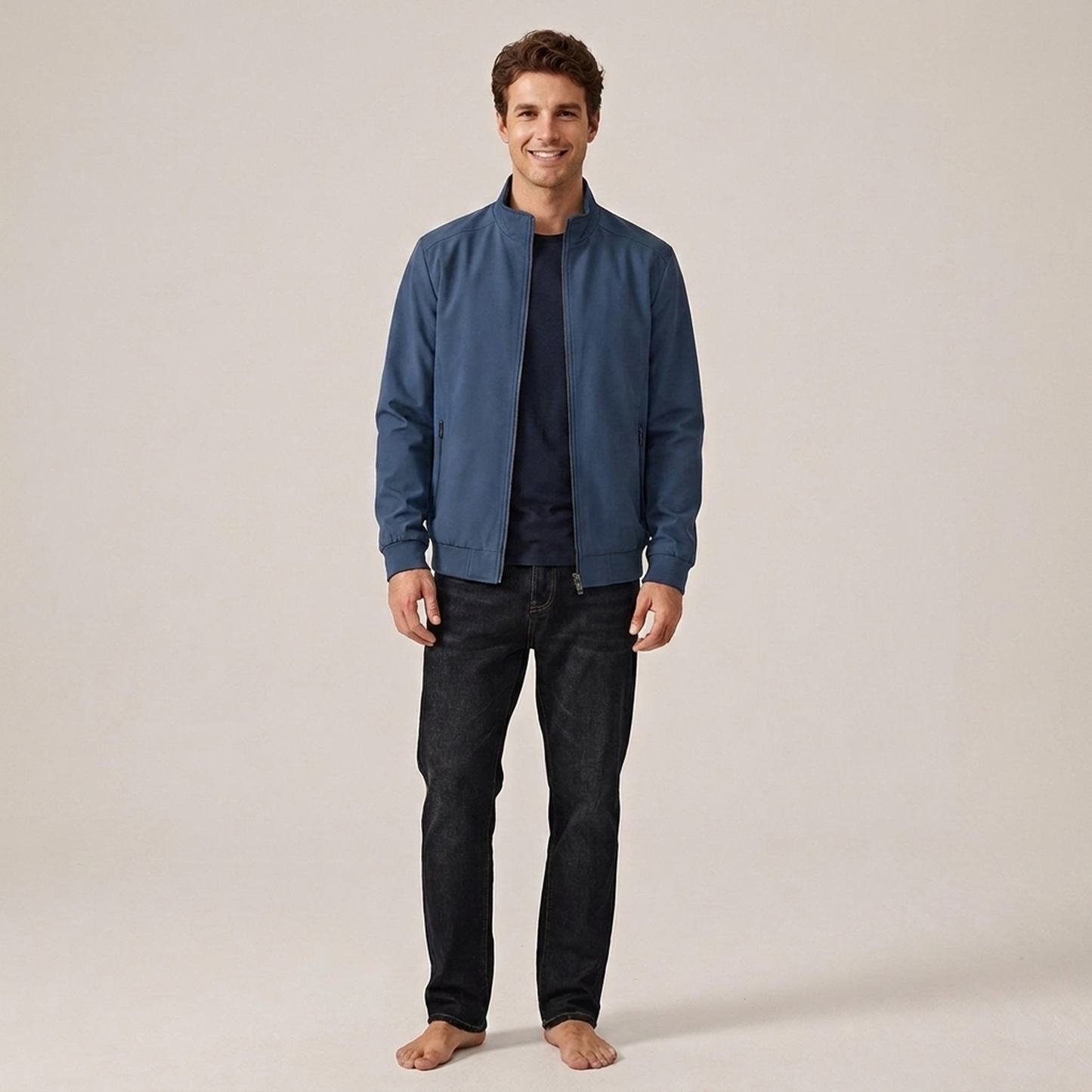 PLUXSTYLE::numise::mens-zip-front-parka::front