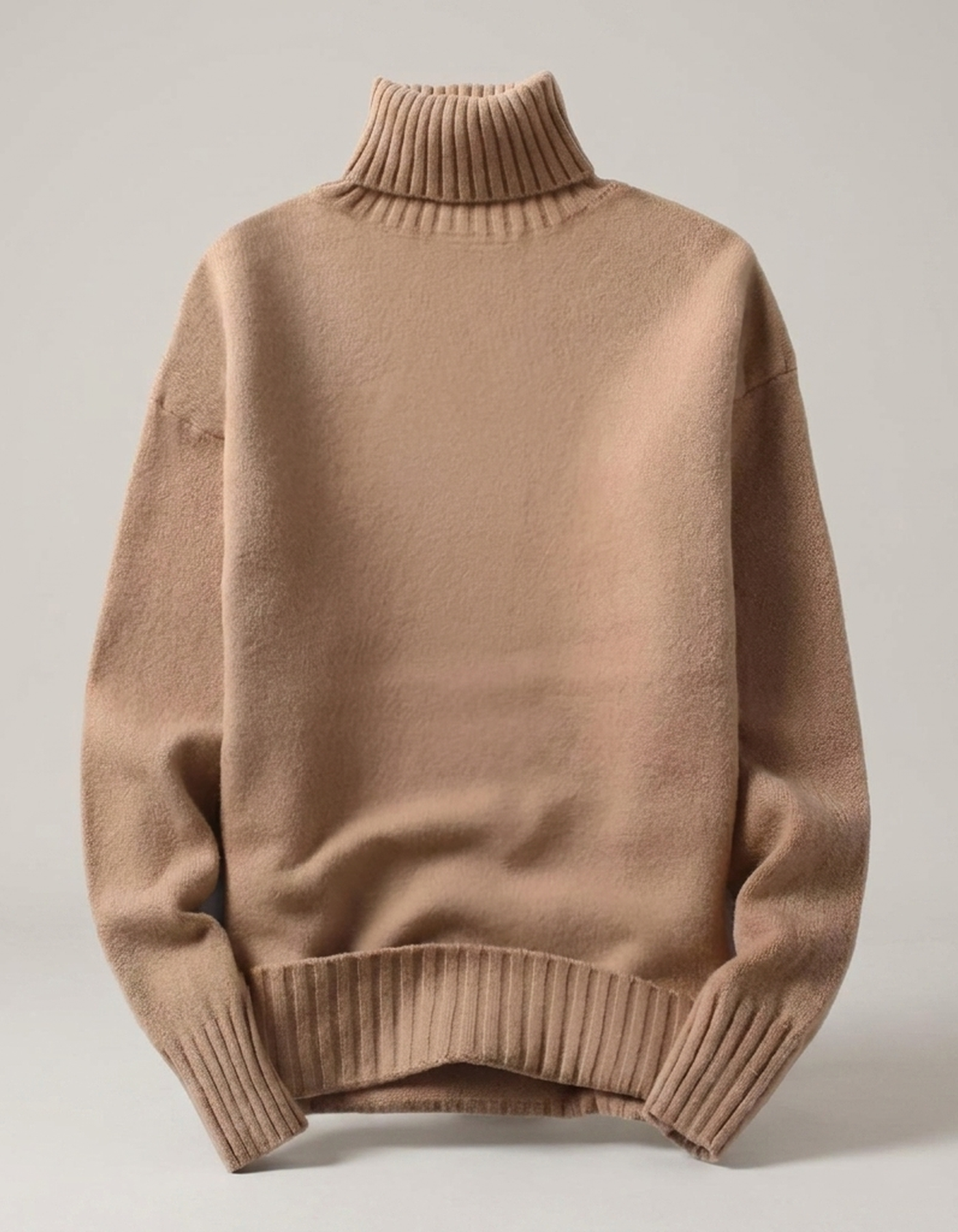 PLUXSTYLE::numise::adrien-straight-fit-turtleneck-sweater::pack-khaki
