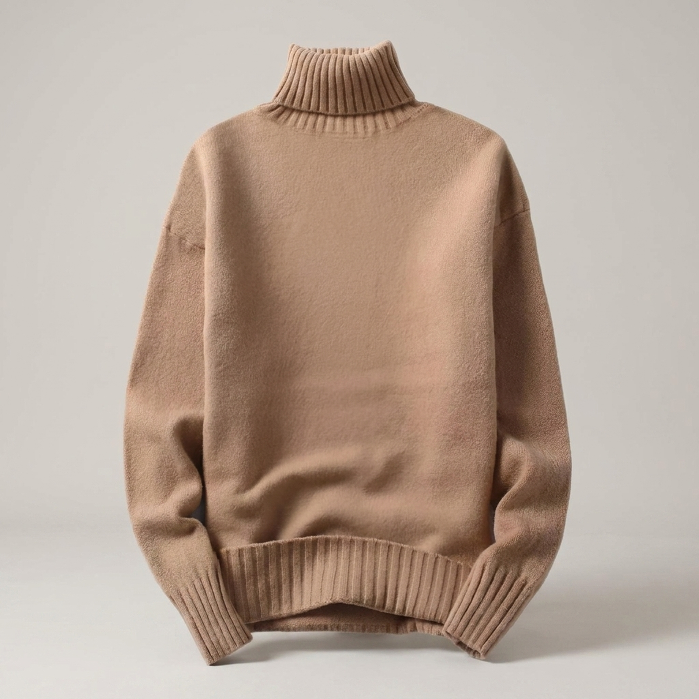 PLUXSTYLE::numise::adrien-straight-fit-turtleneck-sweater::pack-khaki