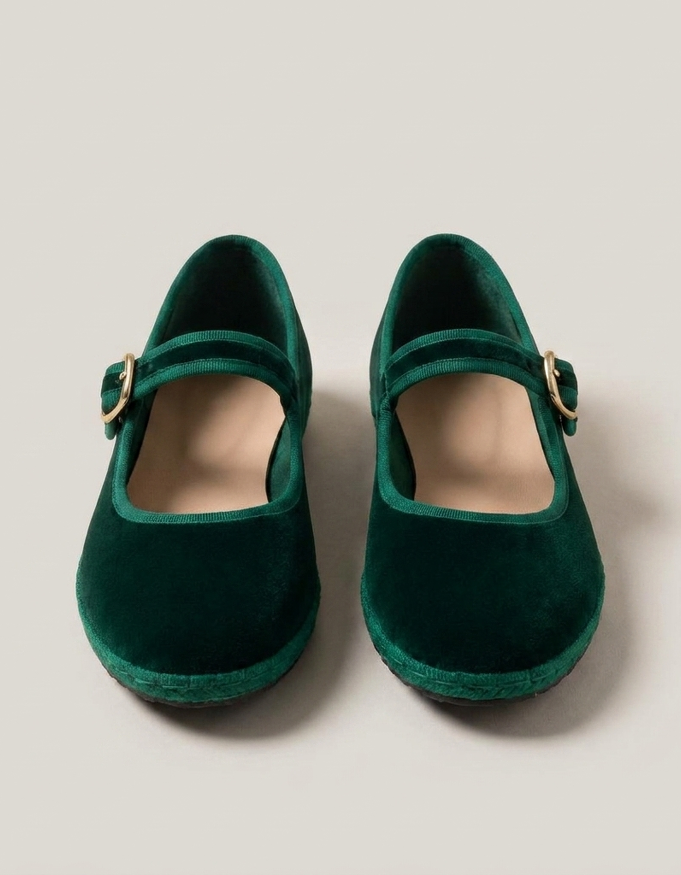 PLUXSTYLE::numise::mary-jane-ballet-flats::pack-green