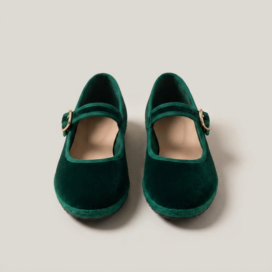 PLUXSTYLE::numise::mary-jane-ballet-flats::pack-green