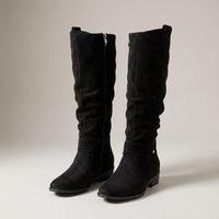 PLUXSTYLE::numise::wide-fit-knee-high-boots::pack-black