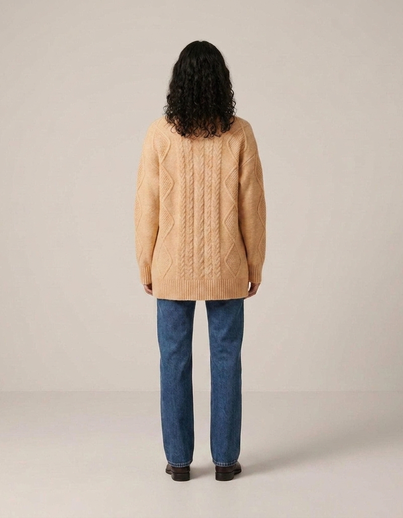 PLUXSTYLE::numise::womens-longline-cardigan::back