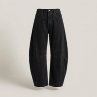 PLUXSTYLE::numise::amelia-high-waist-barrel-leg-jeans::pack-black