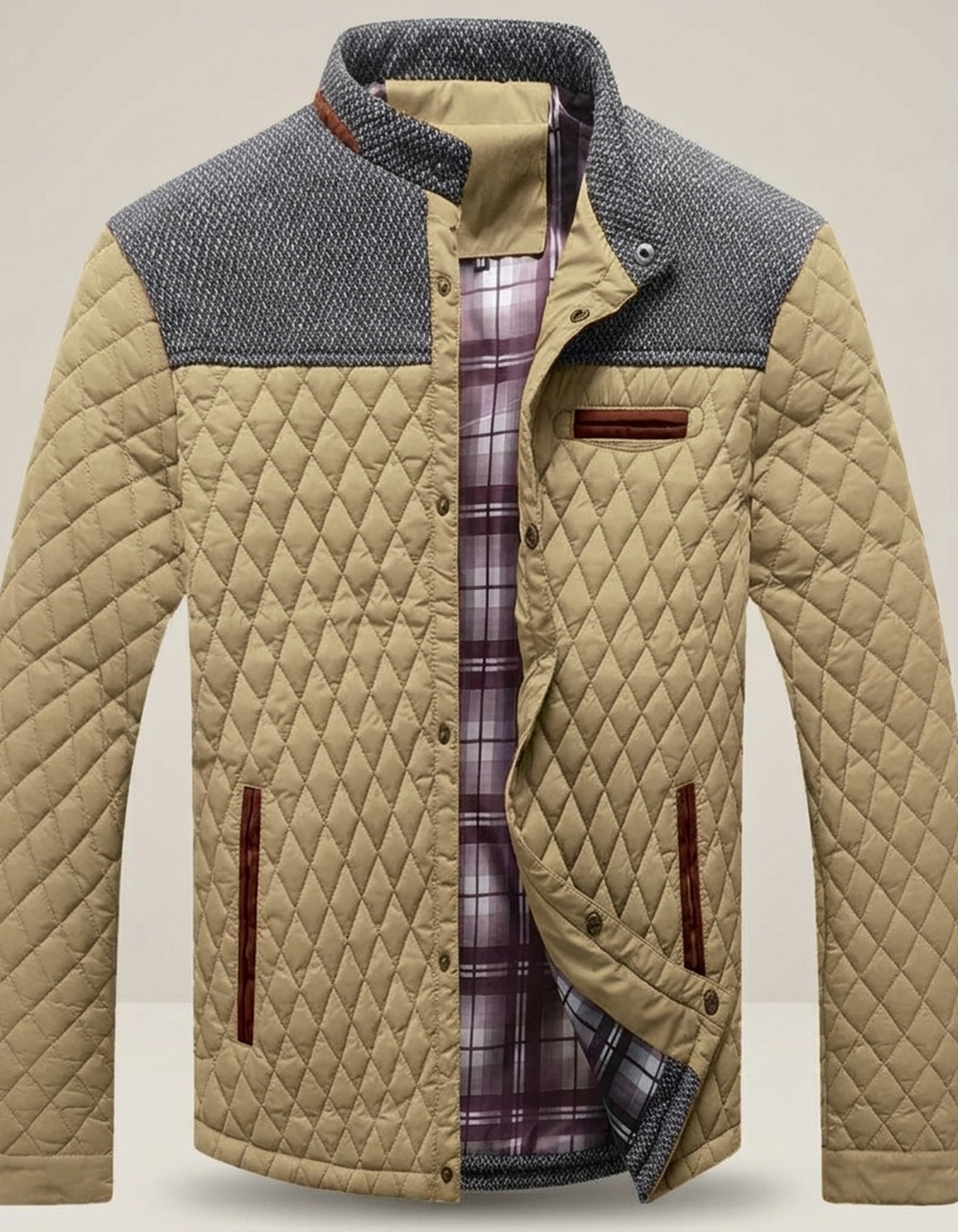 PLUXSTYLE::numise::mens-everyday-parka::pack-khaki