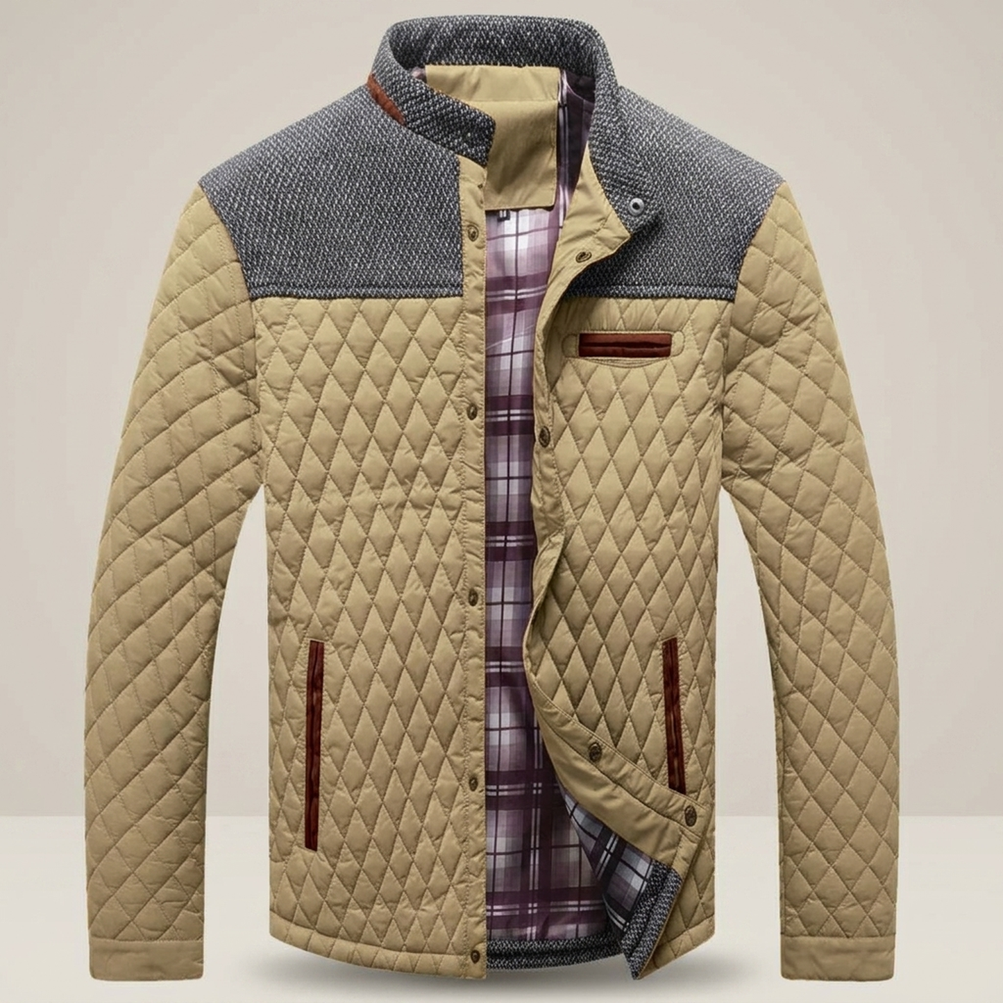 PLUXSTYLE::numise::mens-everyday-parka::pack-khaki