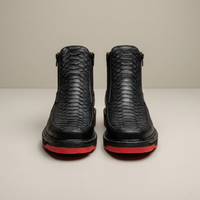 PLUXSTYLE::numise::mens-textured-side-zip-boots-1::pack-black