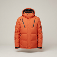 PLUXSTYLE::numise::mens-water-repellent-tailored-parka::pack-orange