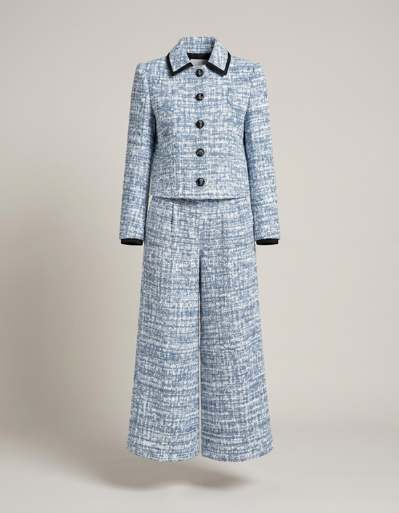 PLUXSTYLE::numise::blazer-wide-leg-pants-set::pack-blue