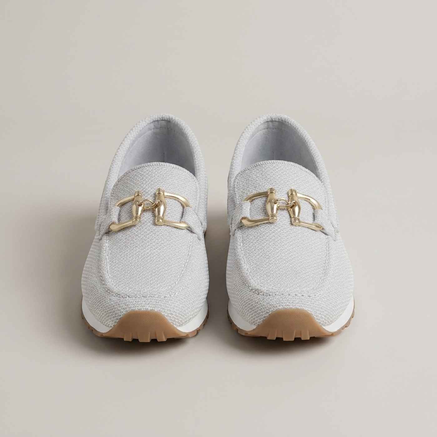 PLUXSTYLE::numise::supportive-buckle-loafers::pack-white