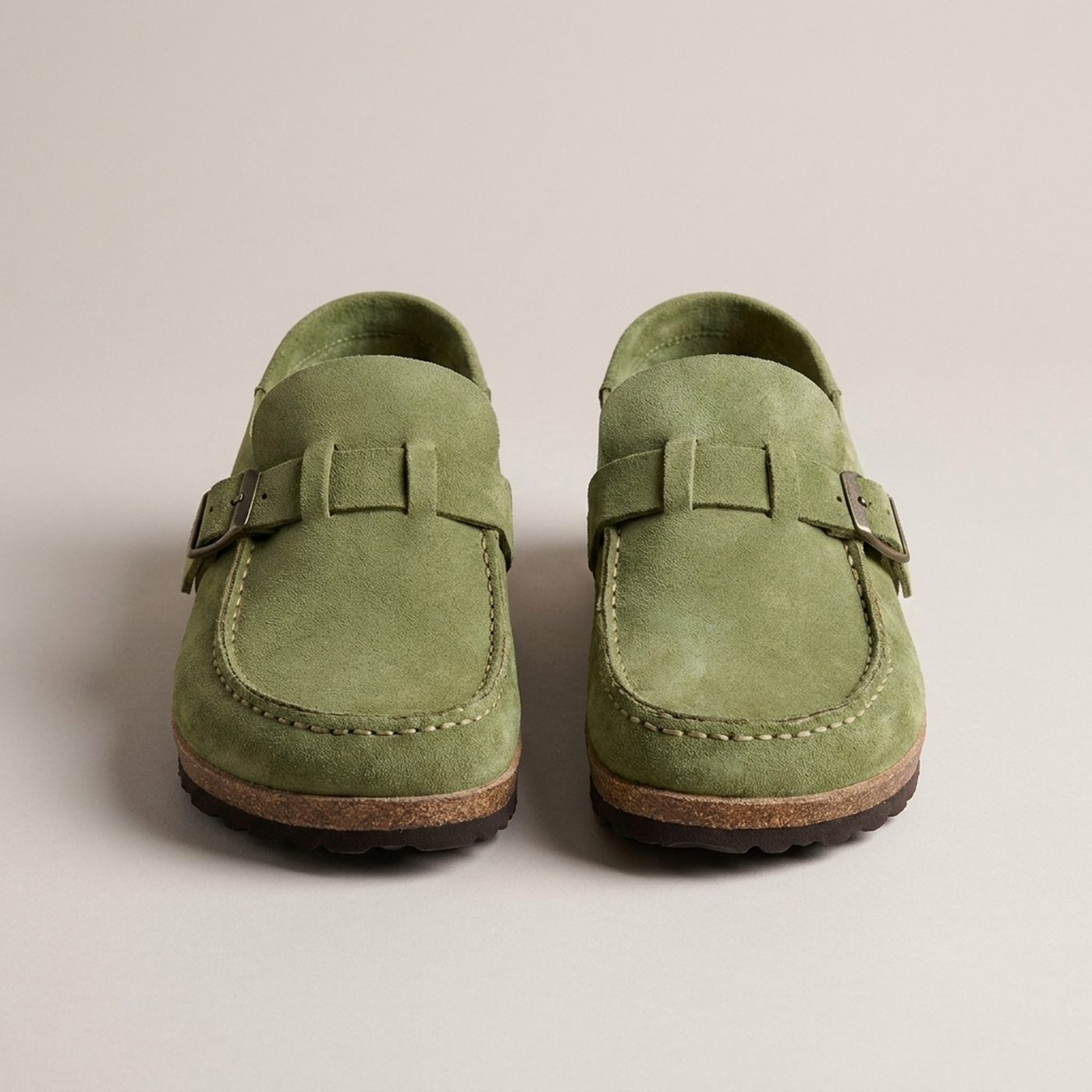 PLUXSTYLE::numise::refined-orthopedic-loafers::pack-green