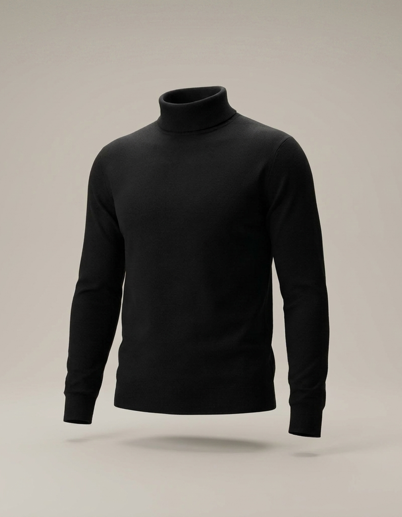 PLUXSTYLE::numise::slim-fit-turtleneck-sweater::pack-black