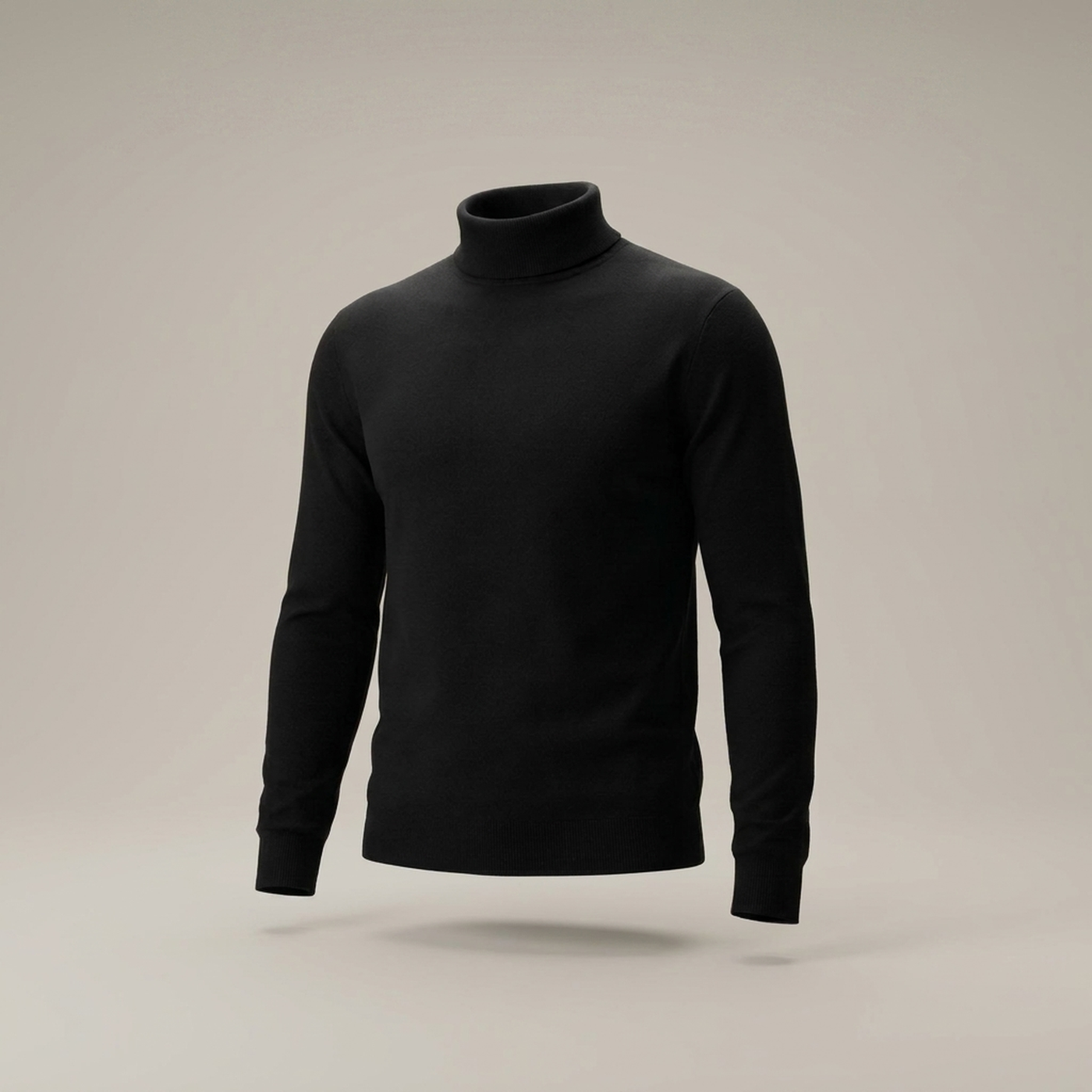 PLUXSTYLE::numise::slim-fit-turtleneck-sweater::pack-black