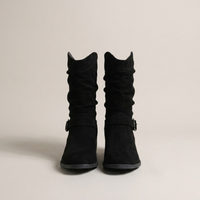 PLUXSTYLE::numise::womens-wide-fit-comfort-boots::pack-black