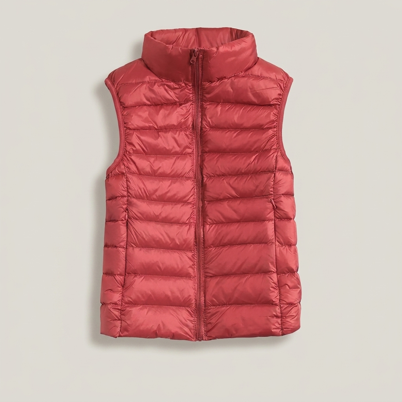 PLUXSTYLE::numise::everyday-sleeveless-parka::pack-red
