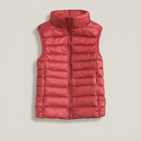 PLUXSTYLE::numise::everyday-sleeveless-parka::pack-red