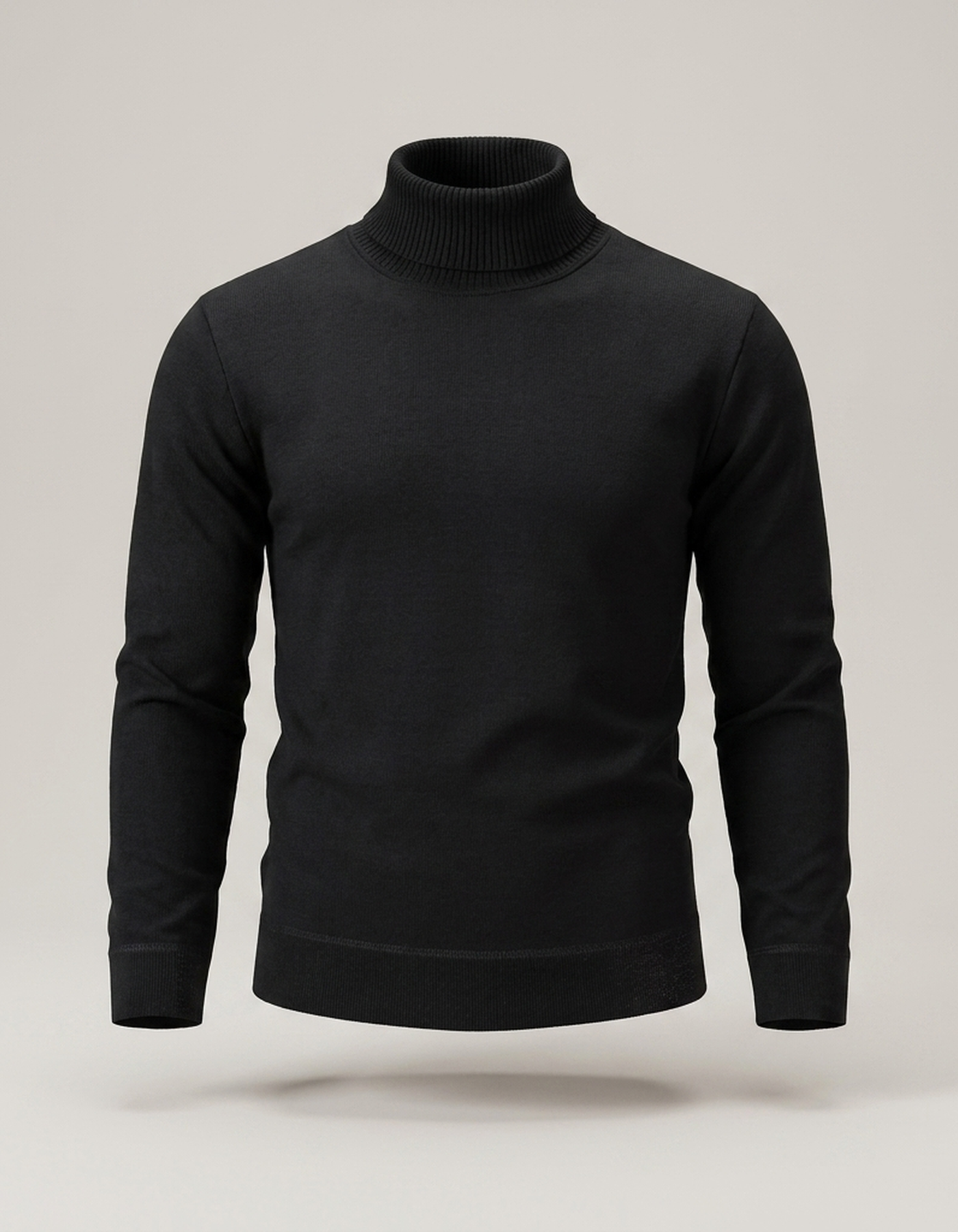 PLUXSTYLE::numise::mens-classic-turtleneck-sweater::pack-black