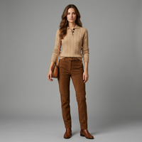 Flattering Fit Button-Up Sweater