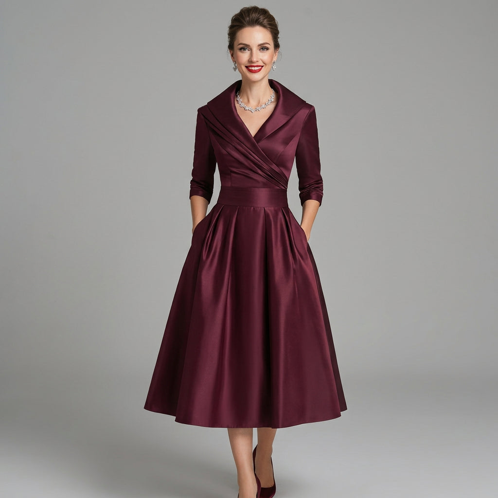 Willa | Women's Holiday V-Neck Evening Dress