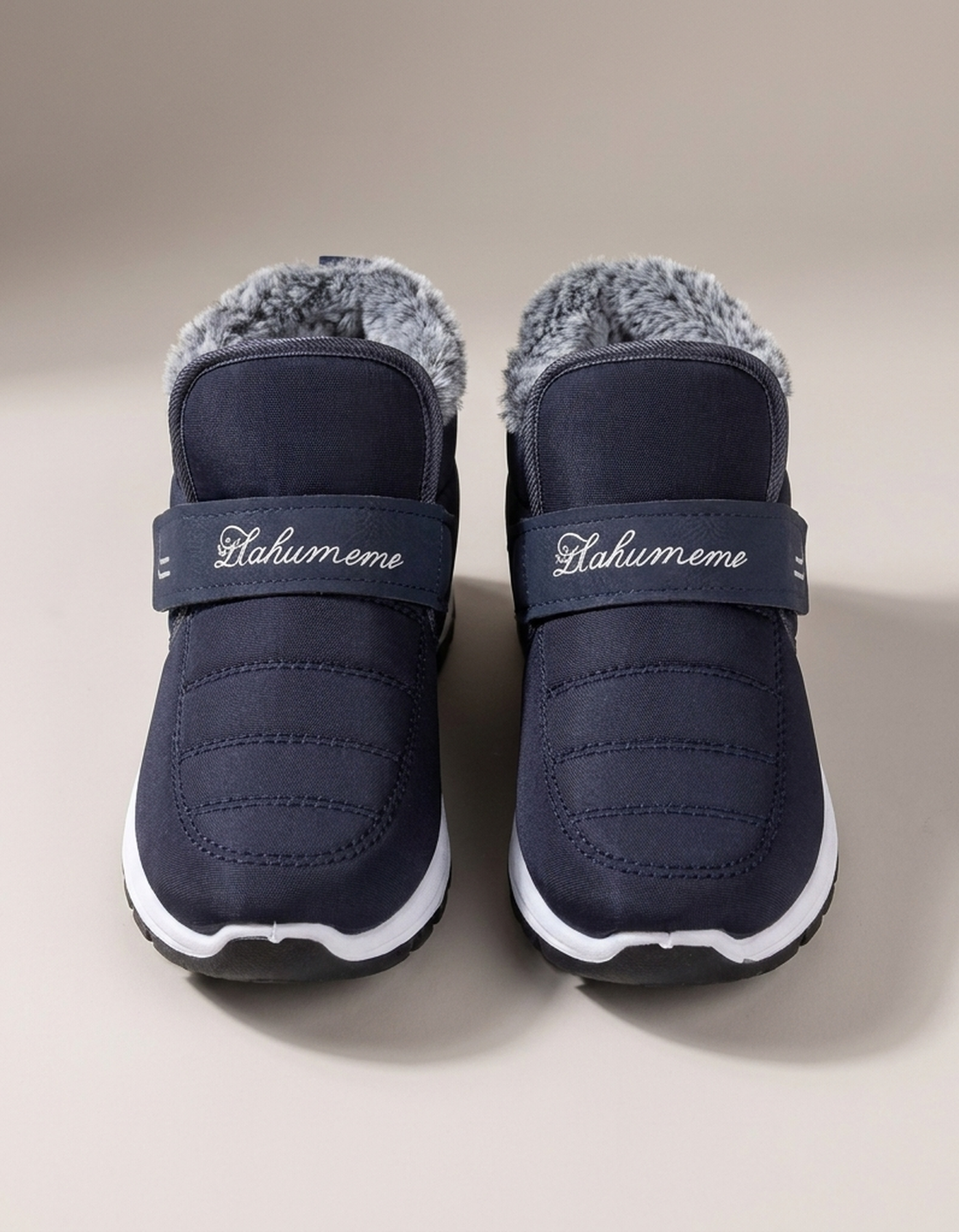 PLUXSTYLE::numise::womens-slip-on-snow-boots::pack-blue