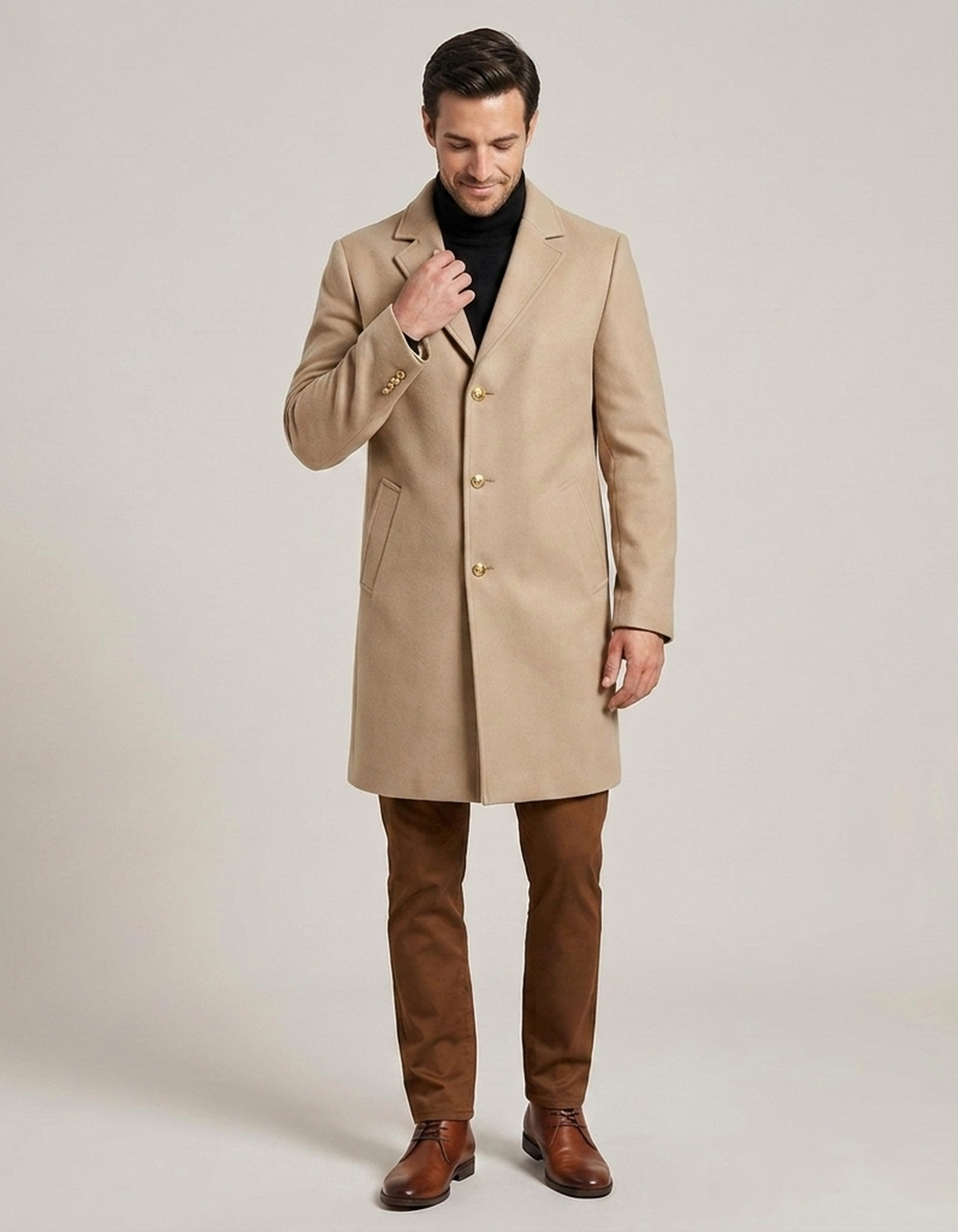 PLUXSTYLE::numise::mens-notched-lapel-parka-1::front