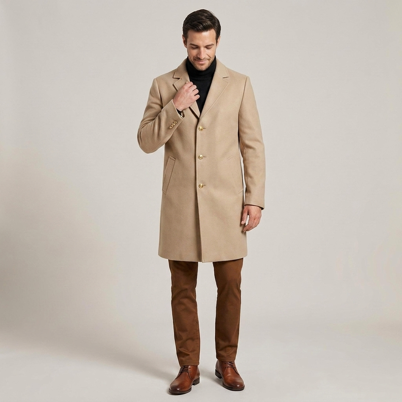 PLUXSTYLE::numise::mens-notched-lapel-parka-1::front