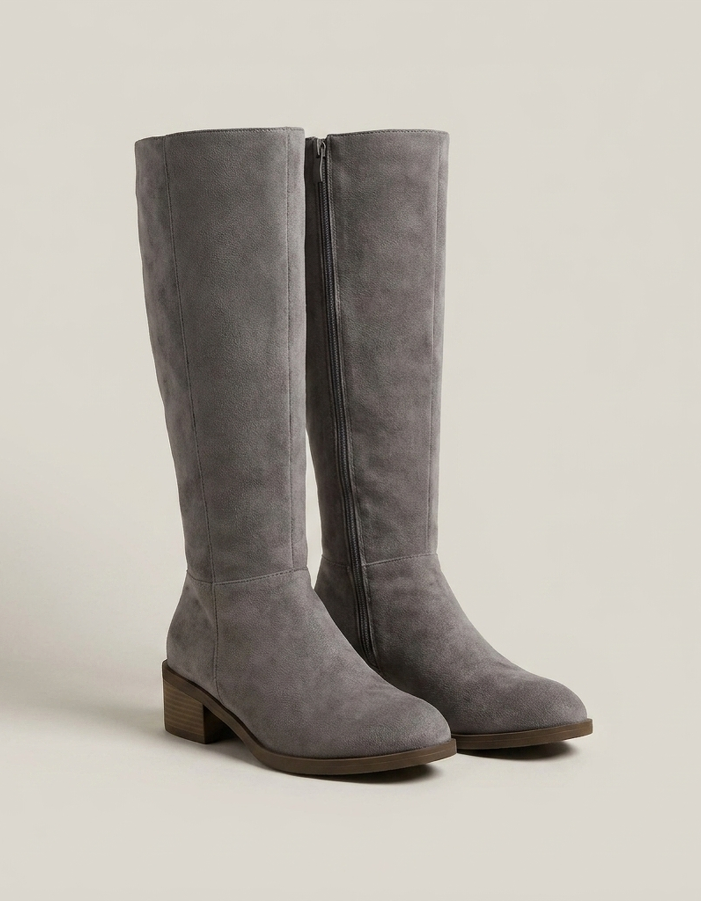 PLUXSTYLE::numise::cosette-wide-calf-knee-high-boots::pack-grey