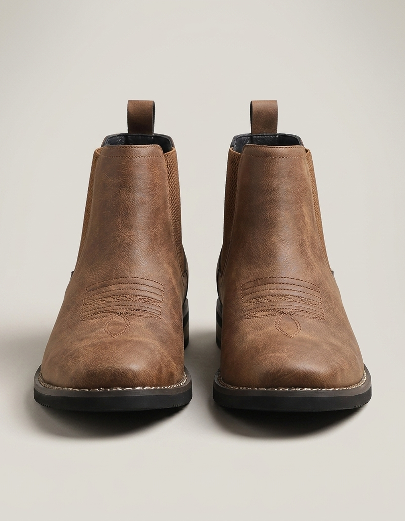 PLUXSTYLE::numise::mens-smart-casual-chelsea-boots::pack-brown
