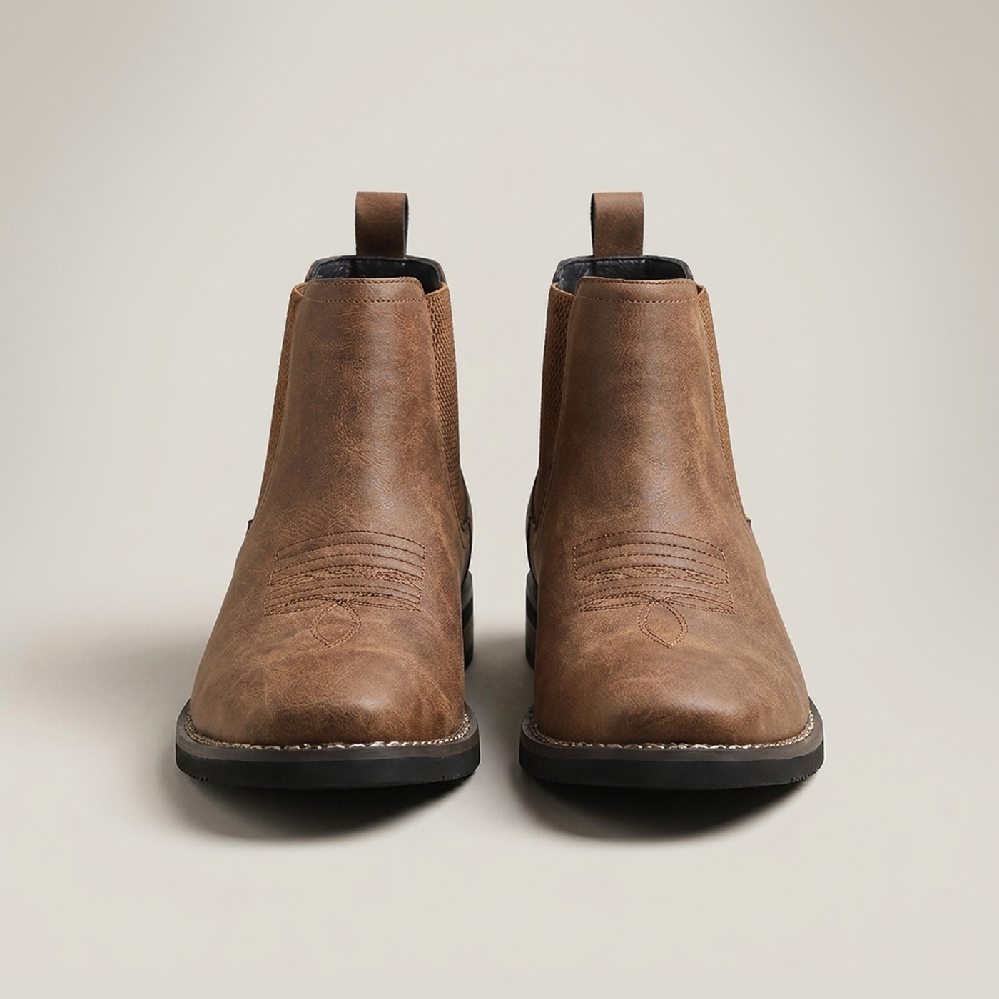 PLUXSTYLE::numise::mens-smart-casual-chelsea-boots::pack-brown