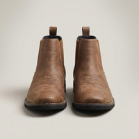 PLUXSTYLE::numise::mens-smart-casual-chelsea-boots::pack-brown