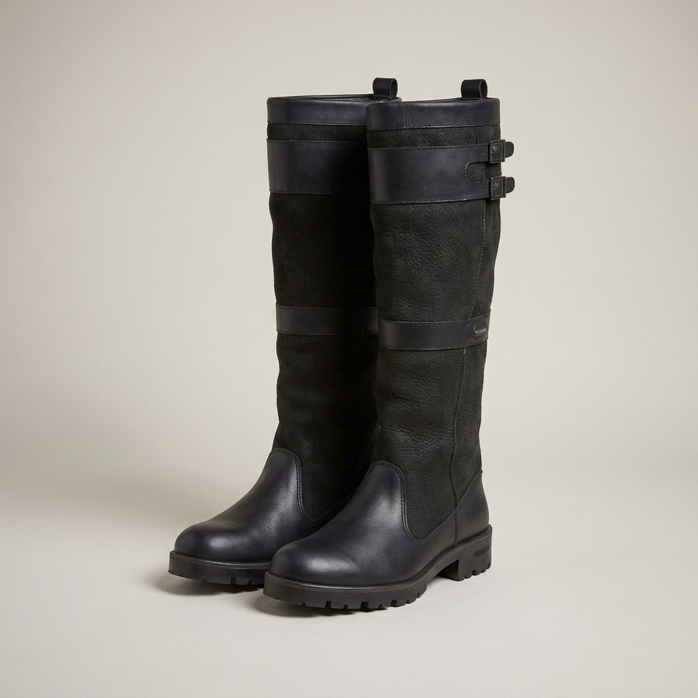 PLUXSTYLE::numise::penelope-pull-on-knee-high-boots::pack-black