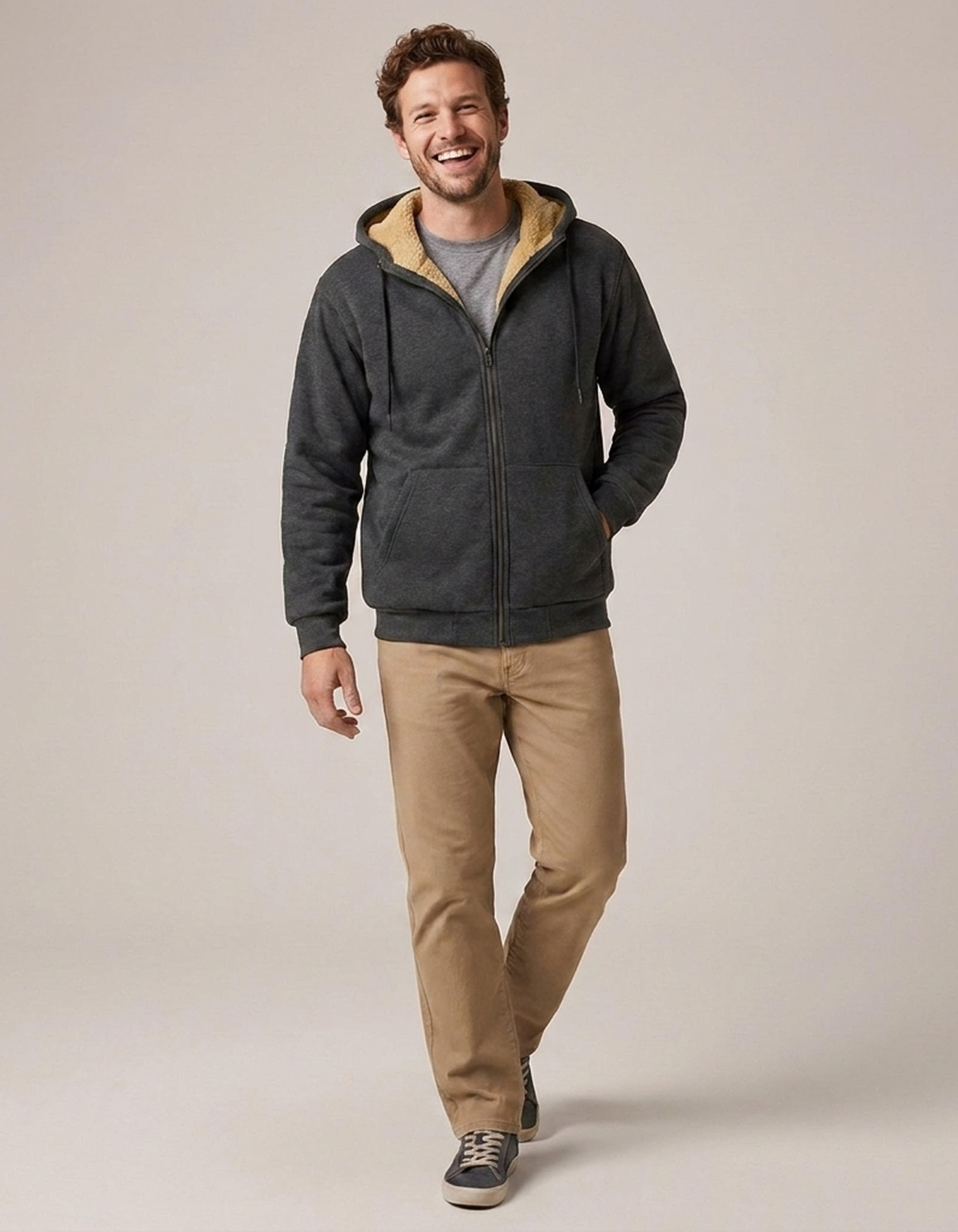 PLUXSTYLE::numise::mens-relaxed-hooded-jacket::front