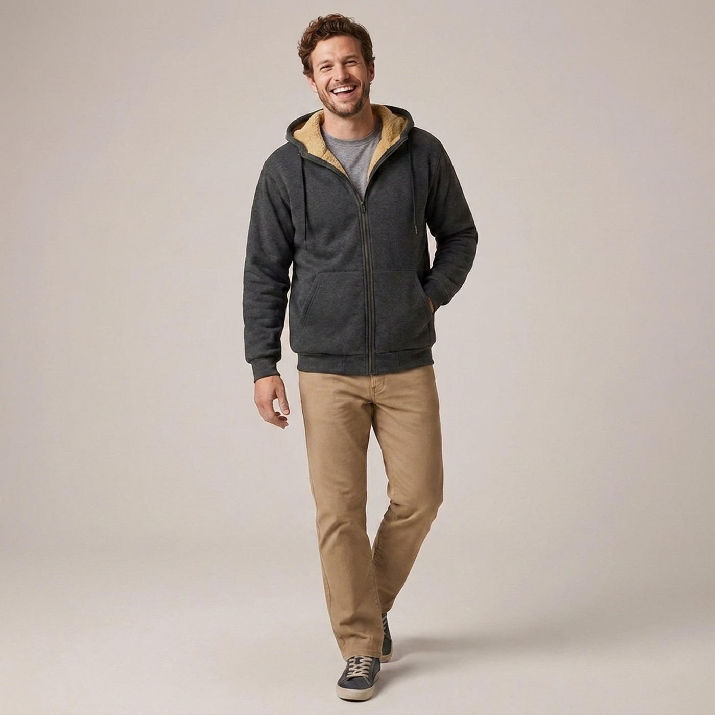 PLUXSTYLE::numise::mens-relaxed-hooded-jacket::front