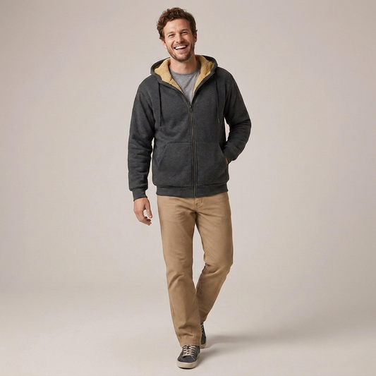PLUXSTYLE::numise::mens-relaxed-hooded-jacket::front