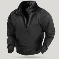 PLUXSTYLE::numise::mens-quarter-zip-parka::pack-black