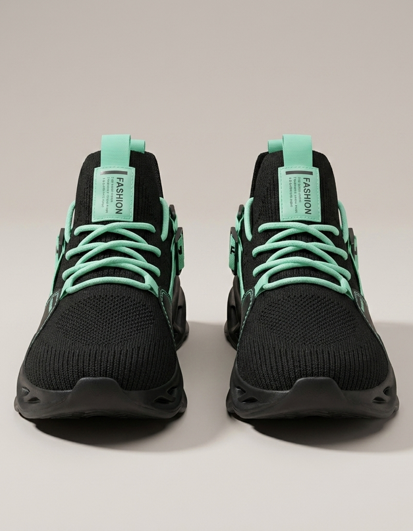 PLUXSTYLE::numise::mens-blade-sole-chunky-sneakers::pack-black