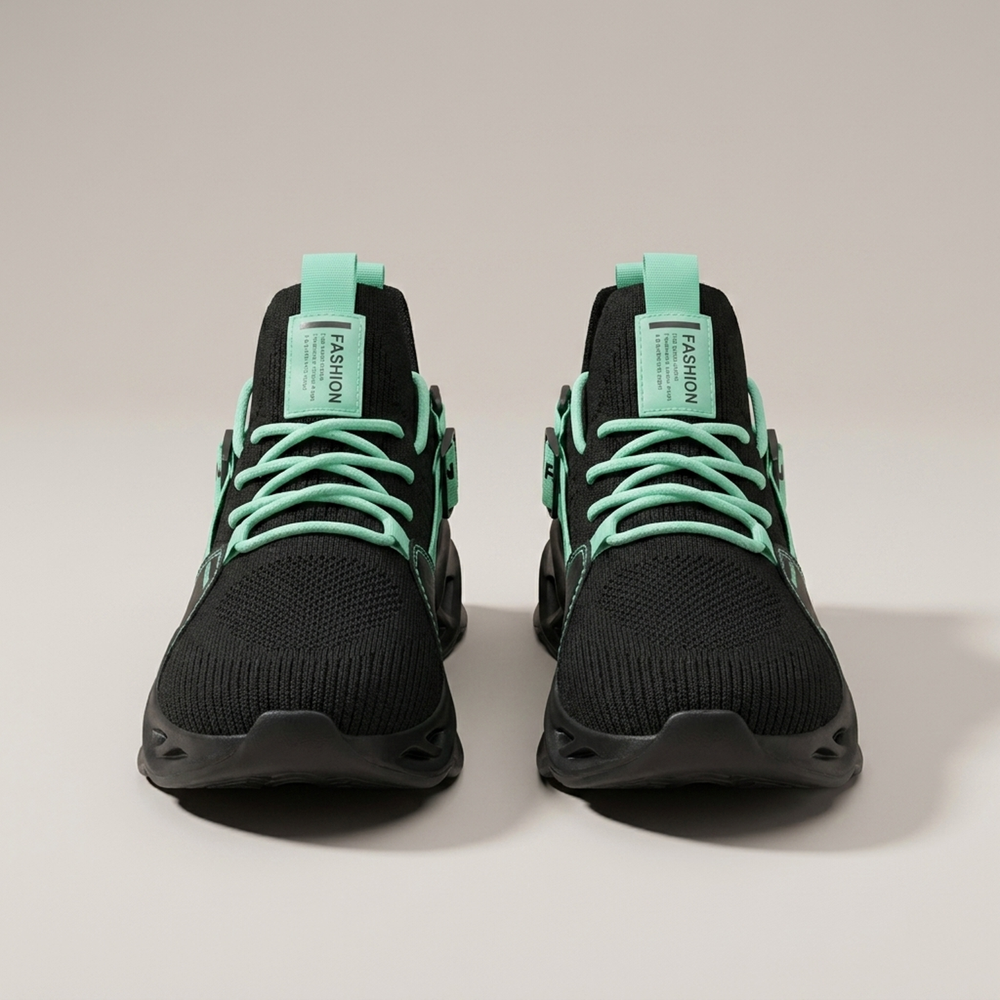 PLUXSTYLE::numise::mens-blade-sole-chunky-sneakers::pack-black