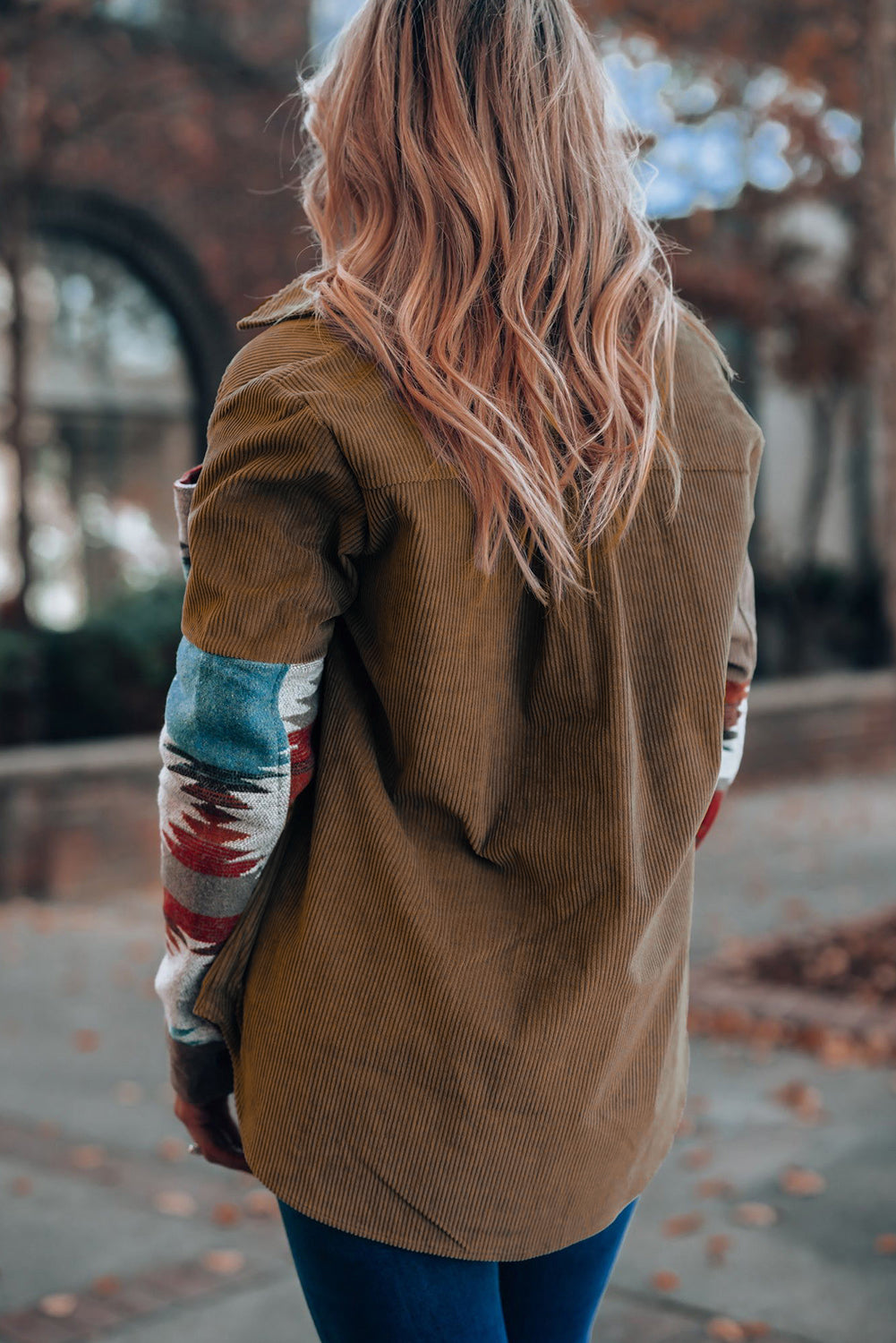 PLUXSTYLE::numise::aztec-print-shirt-jacket::lifestyle-keep-2