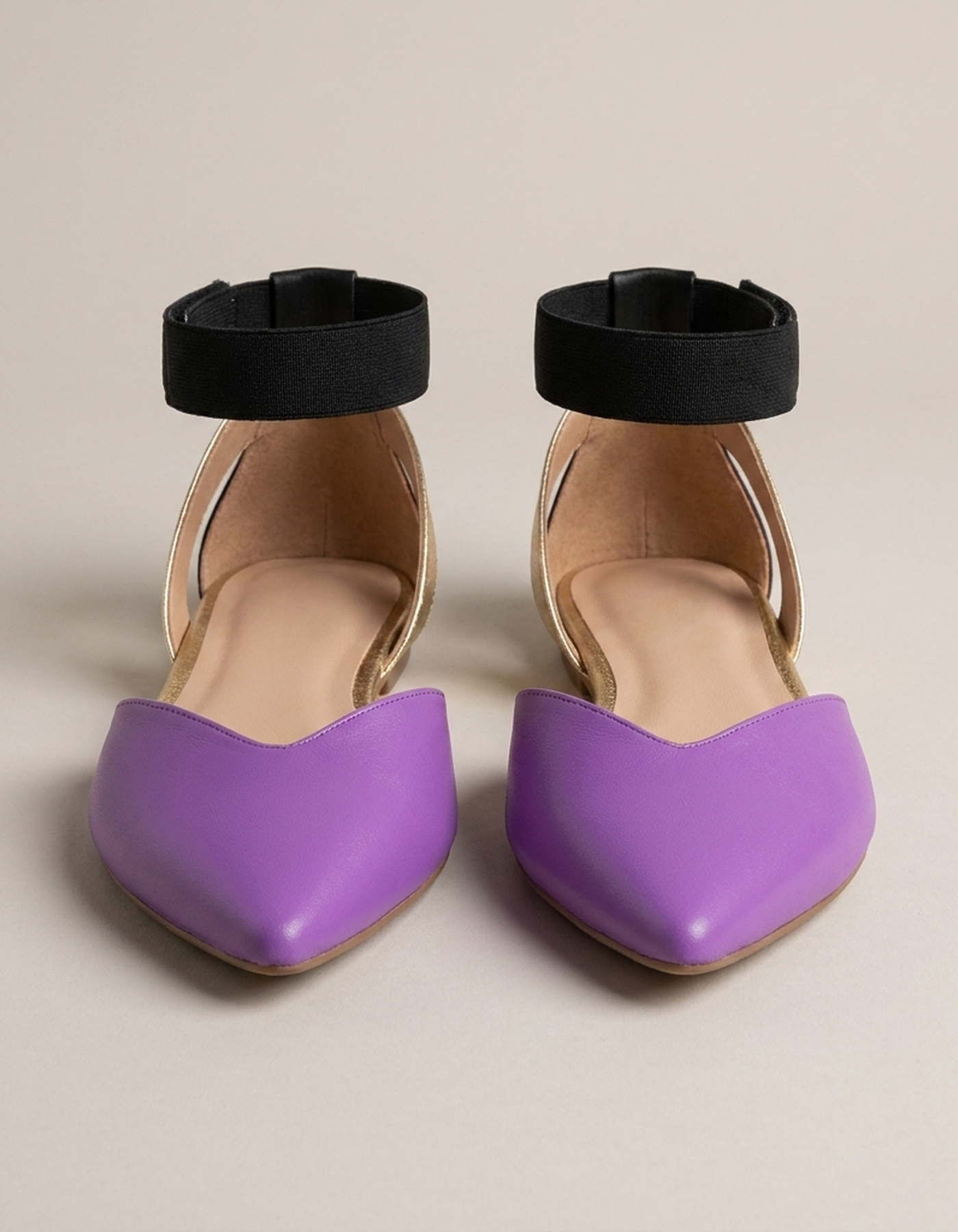 PLUXSTYLE::numise::two-tone-pointed-toe-table::pack-purple