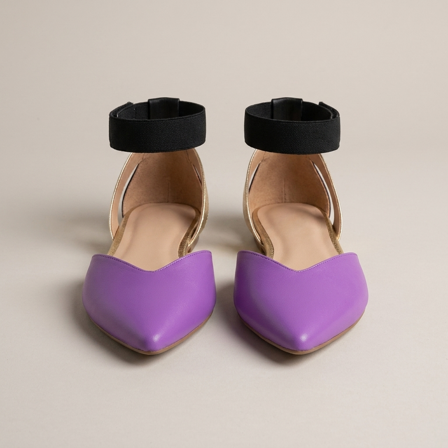PLUXSTYLE::numise::two-tone-pointed-toe-table::pack-purple