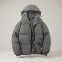 PLUXSTYLE::numise::mens-classic-hooded-parka::pack-light-gray