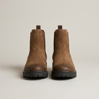 PLUXSTYLE::numise::beatrix-lug-sole-chelsea-boots::pack-brown