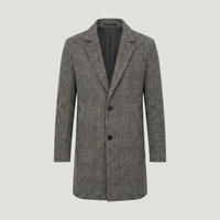 PLUXSTYLE::numise::mens-tailored-check-parka::pack-grey