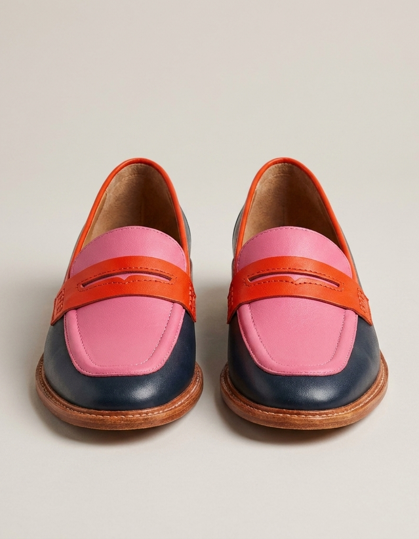 PLUXSTYLE::numise::alisette-ankle-strap-loafers::pack-multicolored