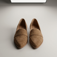 PLUXSTYLE::numise::pointed-toe-comfort-loafers::pack-brown
