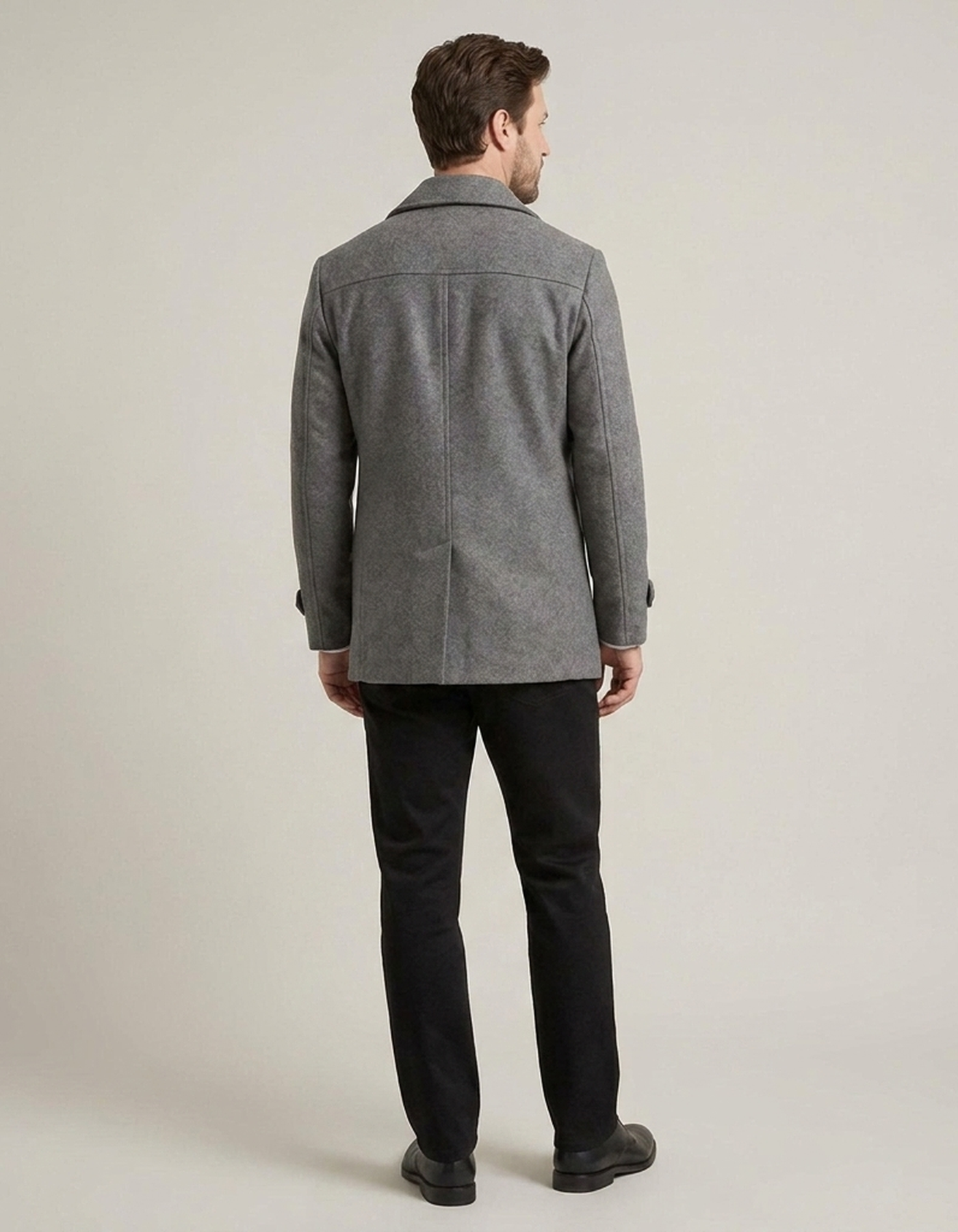 PLUXSTYLE::numise::mens-double-breasted-tailored-parka::back